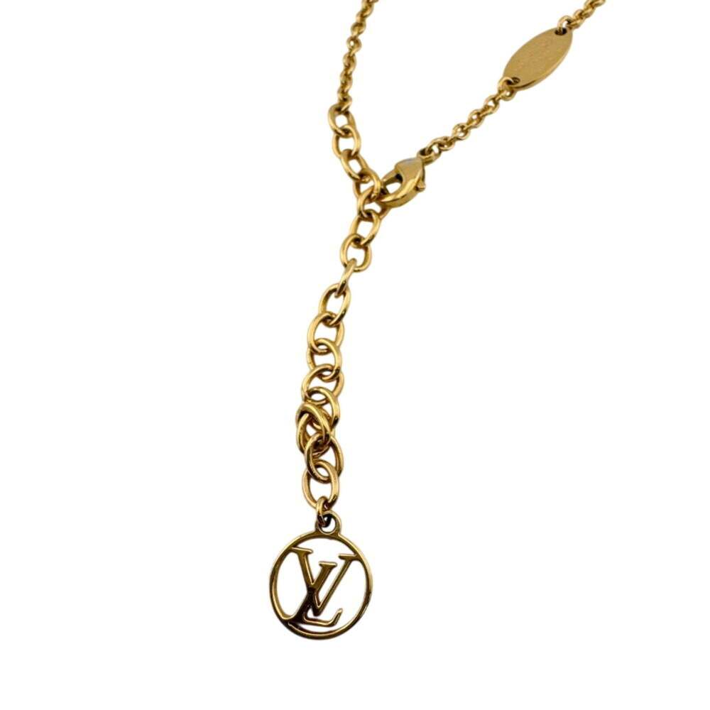 LOUIS VUITTON Gold Necklace - Picture 5 of 11